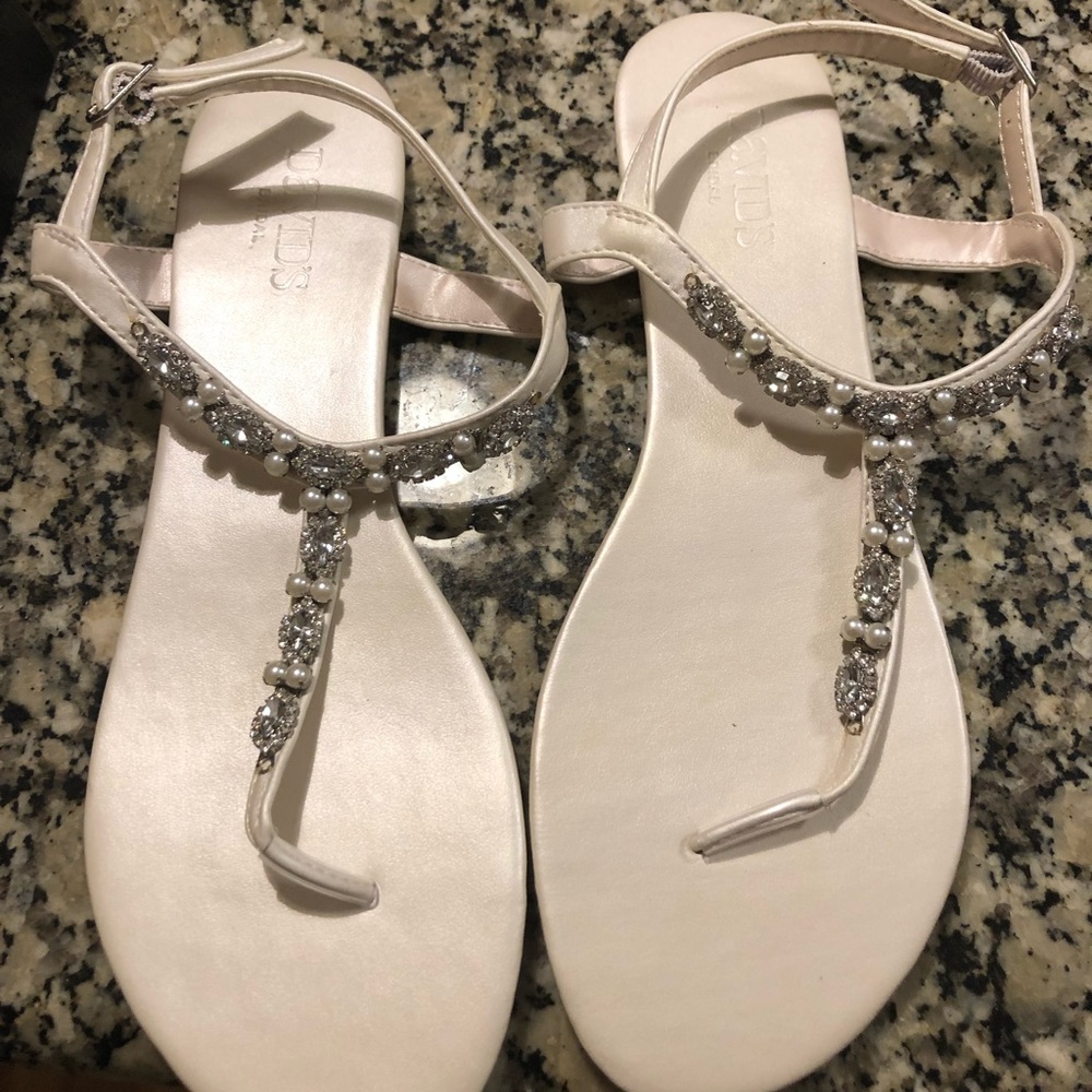David's Bridal Sandals Size 9